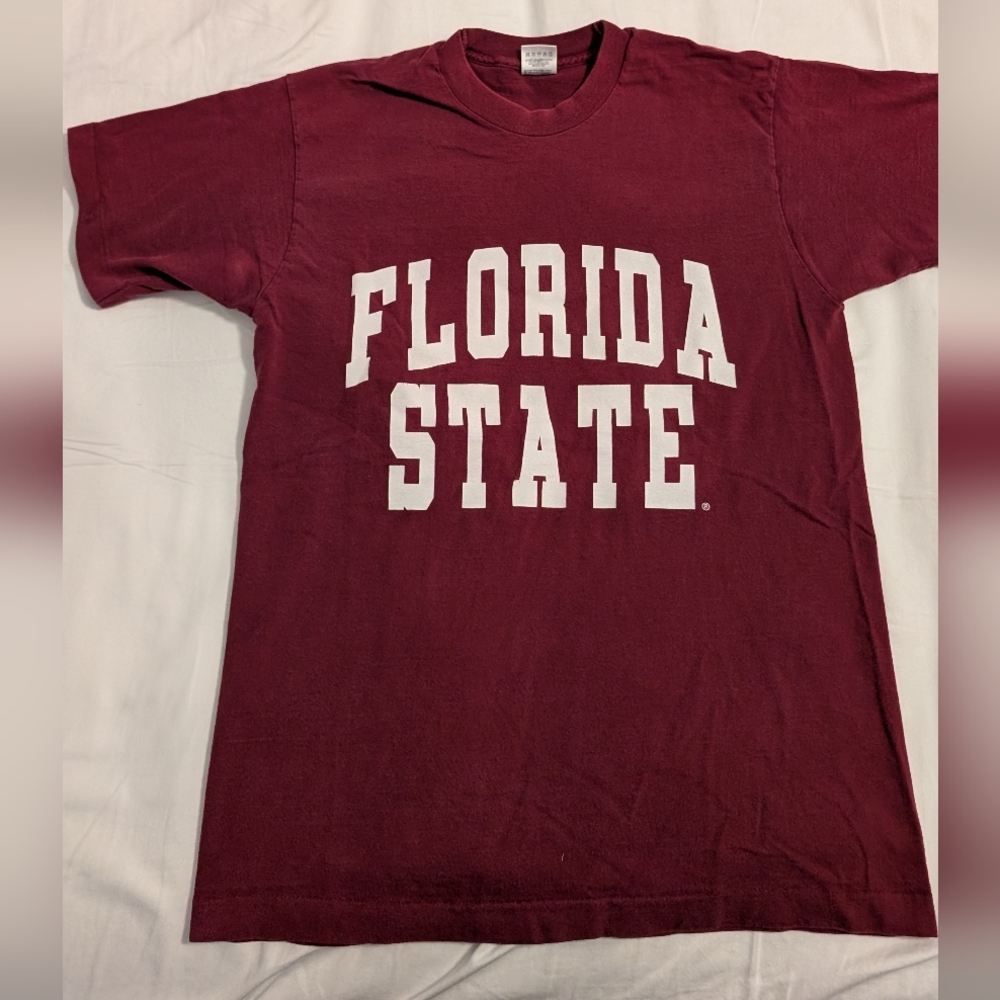 Vintage Florida State University Tshirt circa 1997, Garnet, Medium